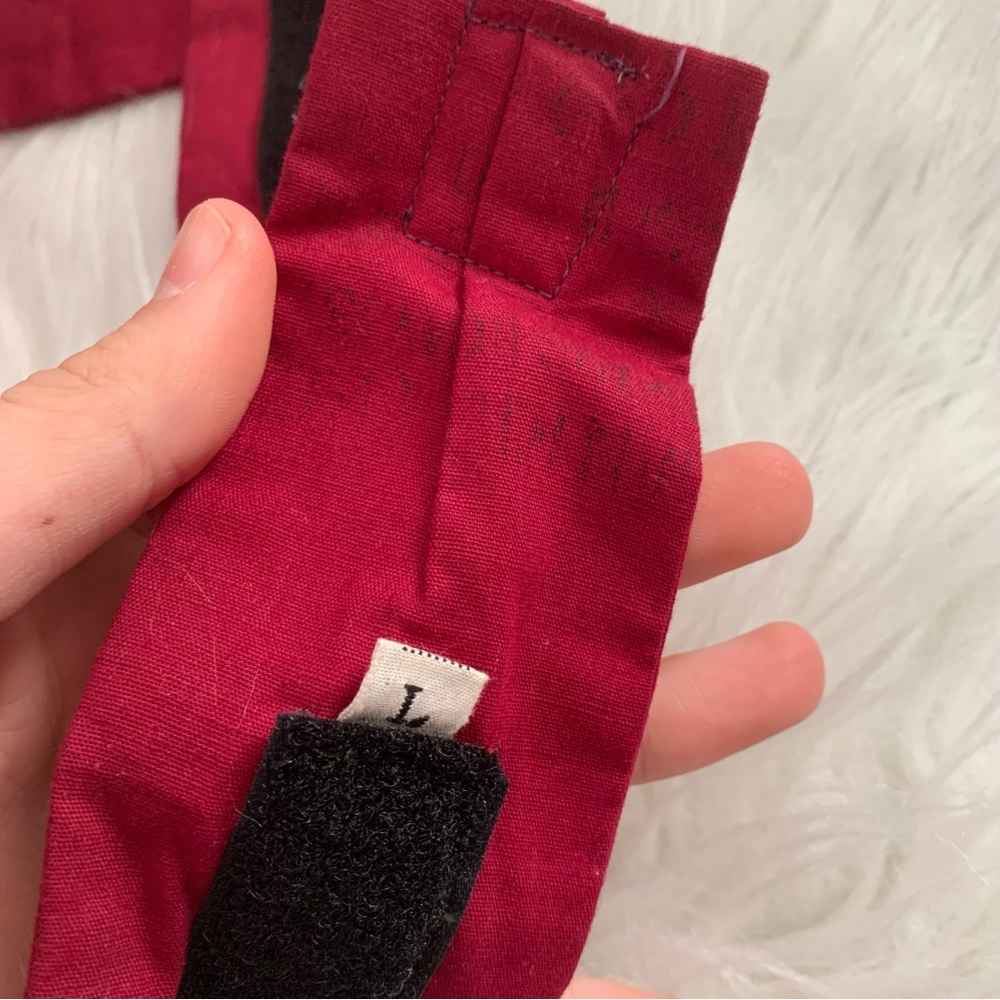 VINTAGE | Vijaya’s Red Embroidered Boho Cloth Belt Size Large - Picture 5 of 6